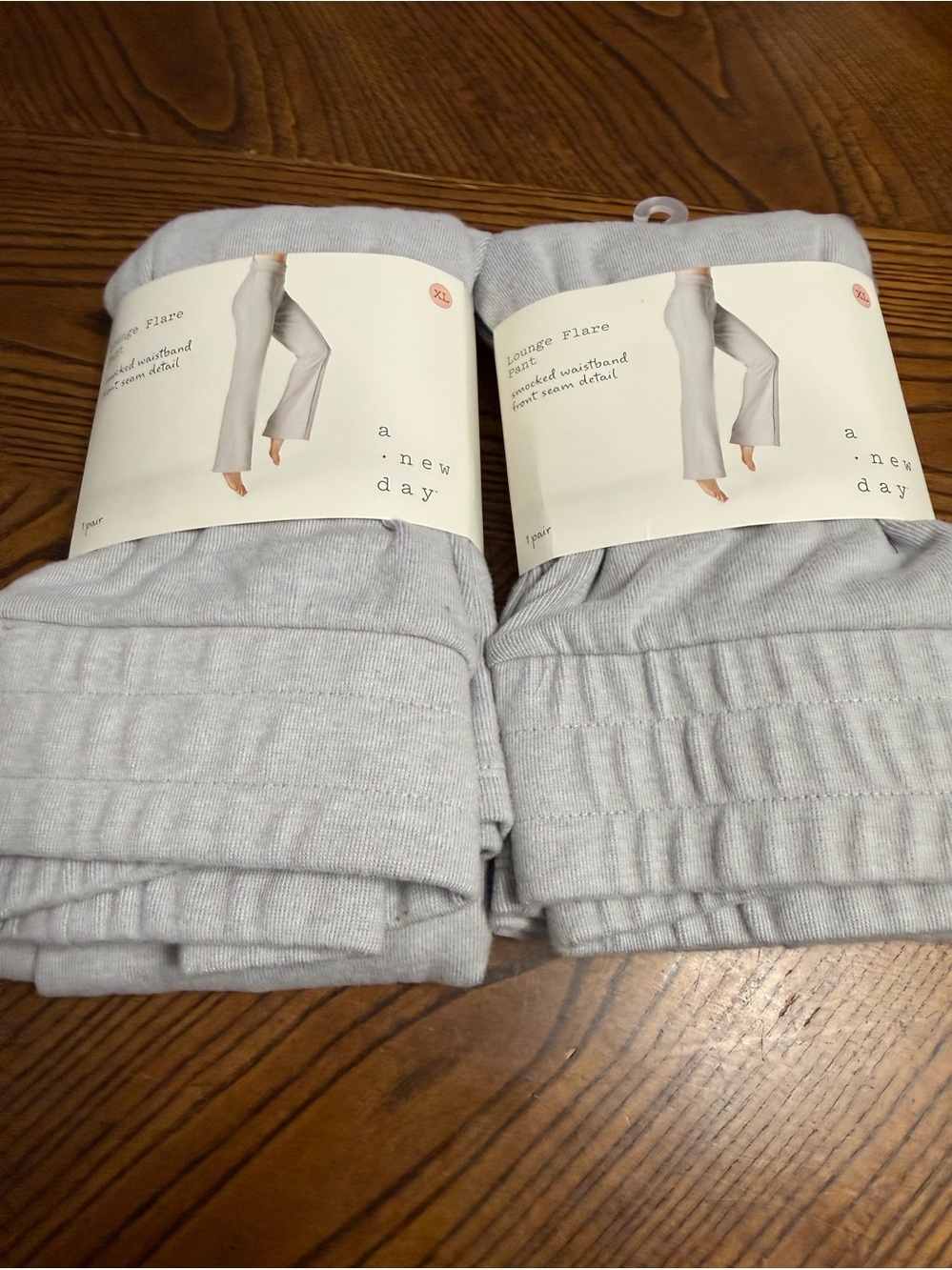 BUNDLE Lounge Flare Pants by A New Day. Two Pairs. Gray. Size XL. NWT.